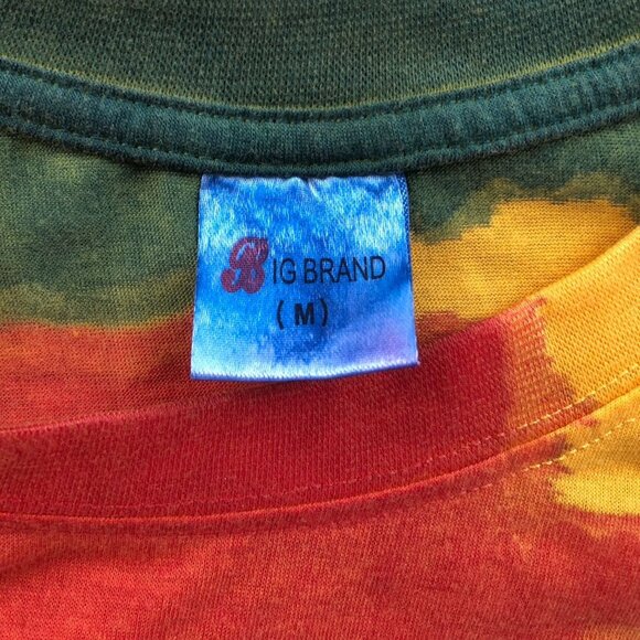 Bob Marley Men's T-Shirt Medium Tie-Dye Short Sleeve Hippie Casual - Picture 3 of 9